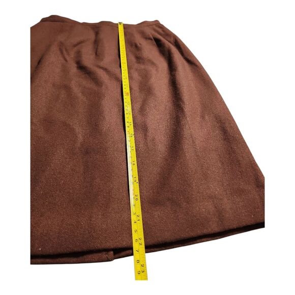 Vintage Easy Pieces New York pencil skirt Chocolate brown 100% wool size 6 USA - Picture 4 of 10